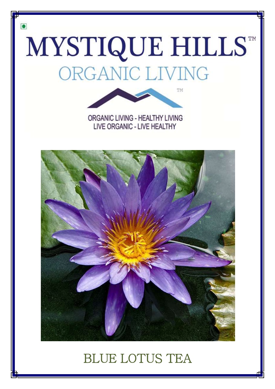 Organic Blue Lotus Petal Tea Powder 50 g MYSTIQUE