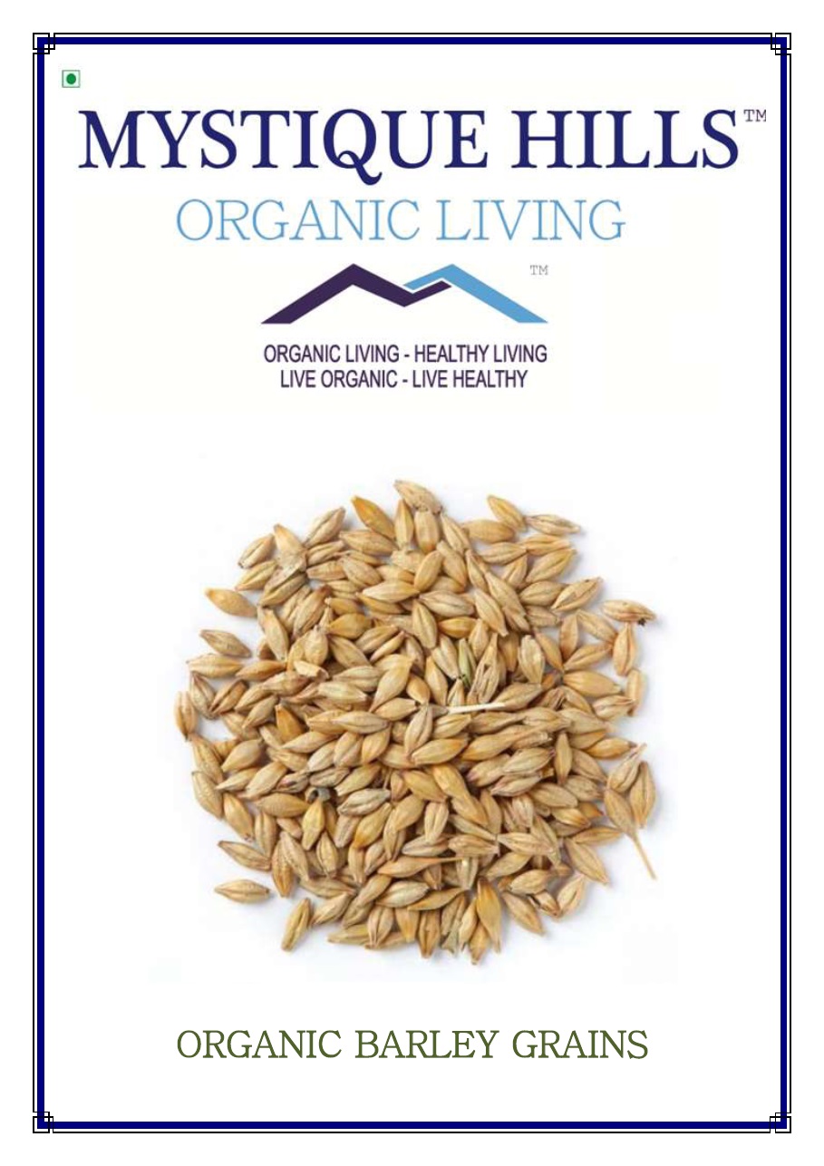 Organic Barley Grains 1 Kg MYSTIQUE