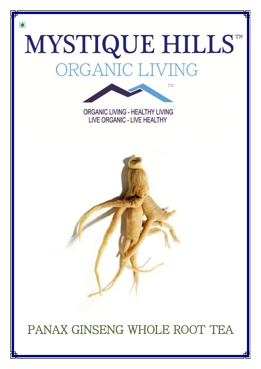 Whole Panax Ginseng Root Tea 50 g – MYSTIQUE